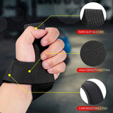 Weightlifting Straps Anti-Slip Silicone Lifting Wrist Straps