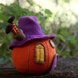 1707BA Halloween Artificial Pumpkin Home Ornaments, Vivid Desktop, Handmade Craft Props, Cute Soft Knitted Harvest, Home Decoration
