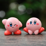 6Pcs/Set Anime Kirby Action Figures Pvc Model Doll Toys Collection Table Top Car Ornament For Children Birthday Surprise Gift