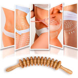 Curved Massager Handheld Roller Stick Wooden Lymphatic Drainage Massager for Anti-Cellulite, Body Muscle Belly Waist Relief