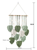 2907BA Cross-Border Ins Woven Decoration Fresh Room Leaves