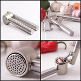1007GG Super Stanless Steel Hand Squeeze Juicer Garlic Press Crusher Ginger Squeezer Slicer Masher Kitchen Gadgets