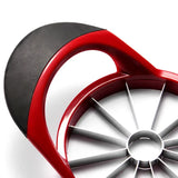 1007GG Red Black Apple Slicer Upgraded Version 12-Blade Large Apple Corer Stainless Steel Ultra-Sharp Apple Cutter Kitchen Tool Gadget