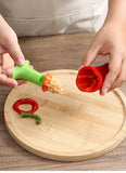 1007GG Slicer Vegetable Cutter Random Pepper Fruit Tools Cooking Device 2pcs Kitchen Seed Remover Creative Corer Cleaning Coring Gadget