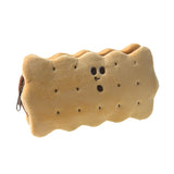 Biscuit Pencil Case Kawaii Pencil Bags Stationery Large Capacity Plush Korean Pen Case Cute Pencil Case