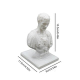 2307BA Julius Caesar Pencil Holder Funny Resin Ides Of March Pen Storage Desk Stand Creative Desk Organizers Marker Holder Desk Decor