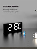 Large colorful LED digital Alarm Clock with DateTemperature