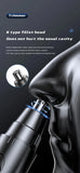 Black Electric Rechargeable Ear and Nose Hair Trimmer