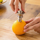 1007GG 1pc Stainless Steel Lemon Squeezer Pourer Screw Manual Lemon Orange Limes Citrus Juicer Squeeze Fruit Tool Kitchen Gadgets