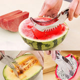 1007GG Kitchen accessories gadgets 304 stainless steel watermelon crafts slicer knife core fruit and vegetable tools