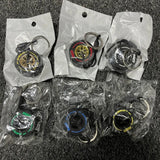 D2407GG Luxury Mini F1 Racing Tire Keychain Car Key Accessories PVC Tyre Pendant Bag Charm Men's Gadgets Gifts For Friends Car Lovers