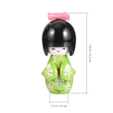 0907BA 2 Pcs Wooden Kimono Kimono Japanese Gift Party Ornament Artistic Style Kimonos Supplies Wooden Traditional Decor Tabletop Dolls