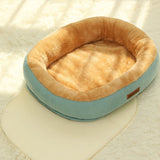 2307GP Kimpets Cat Bed Dog Pet Bed Kennel Non-Slip Winter Warm Small Dog Kennel Sleeping Removed Washed Soft Puppy Cushion Cat Supplies
