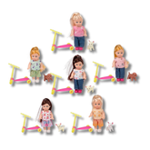 Cute Mini Scooter Doll For Kids - Assorted