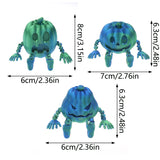 0709BA Halloween 3D Printed Pumpkin Halloween Decorations Desk Figurines Home Office Decor