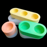 Candle Holder Shape Silicone Mold Epoxy Resin DIY Polymer Clay Plaster Tool Room Table Top Candle Holder Decoration Candle Mould