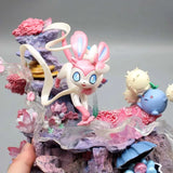 Pokemon Sylveon Anime Figures Eevee Island 20cm Action Gk Figurine Pvc Statue Desk Decora Collectible Model Toys Christmas Gifts