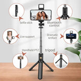 360Β° Rotation Selfie Stick Tripod with Wireless Remote for iPhone & Android Phone