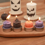 1009BA Nicole Spooky Pumpkin Tealight Candle Mold Halloween Silicone Molds for Candles Halloween Home Decor