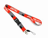 Trump Cellphone lanyard Straps Clothing Keys Chain ID cards Holder Detachable Buckle  Lanyards T001