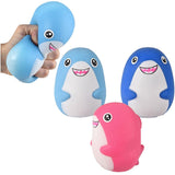 3.75β Squish and Stretch Shark Toys - Set of 12 Fun, Stretchable Sharks