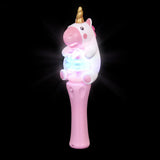 Light Up Unicorn Themed Spinning Wand For Kids