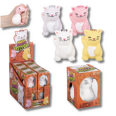Easter Squish & Stretch Fidget Cat Kids Toy- Assorted