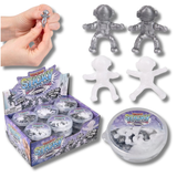Micro Stretchy Astronaut Figurines Toy For Kids In Bulk - Assorted