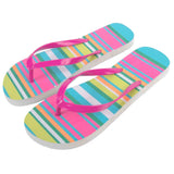 Women's Striped Flip Flops  Bulk- Assorted