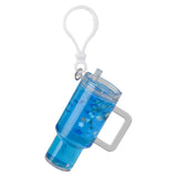 Liquid Filled Tumbler Clip On Keychain In Bulk - Assorted