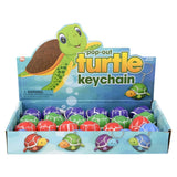 2" Pop Out Turtle Keychain – Fun, Colourful Keychain with Hidden Surprise