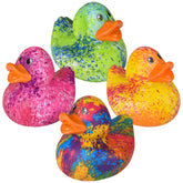 Large Rubber Printed Duckies Kids Toy In Bulk - Assorted