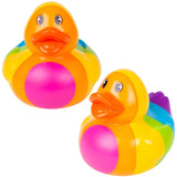 Colorful Rainbow Rubber Duckies Kids Toy