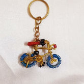 Handmade Multi-Color Cycle Keychain For Fun & Daily Use