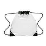Small Clear Drawstring Backpack In Bulk- Assorted- Sold By Case Of 100 Pcs