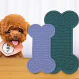 Slow Feeding Dog Lick Mat with Suction Cups for Bath Time Entertainment