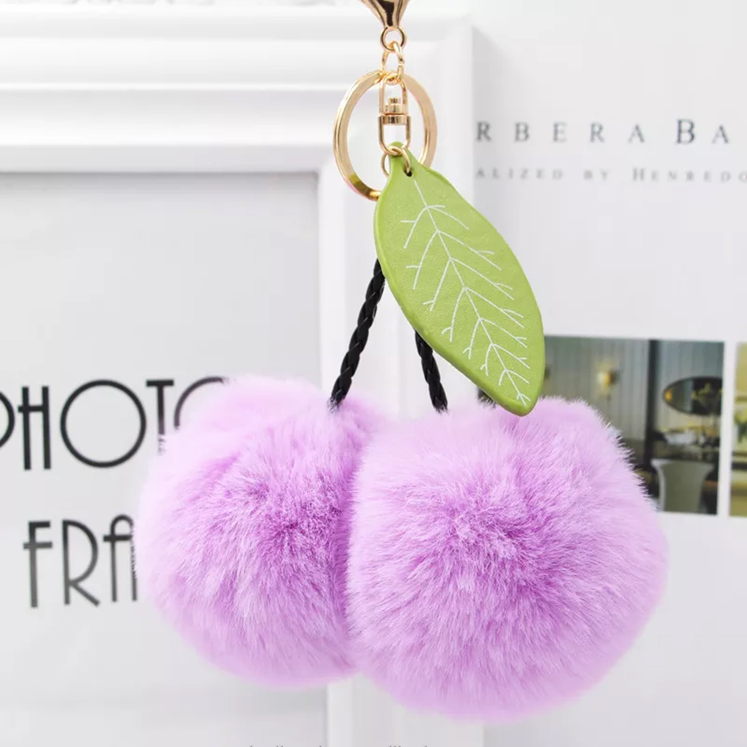 Pom Pom Furball Keychain