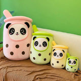 Fruit Milk Tea Cup Sleeping Pillow Toy