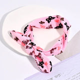 Printed Rabbit Ears Bow Headband