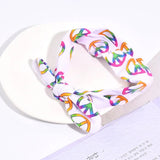 Printed Rabbit Ears Bow Headband