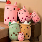 Fruit Milk Tea Cup Sleeping Pillow Toy