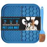 Dog Lick Pad - Silicone Treat Feeding Licking Mats with Suction - Slow Food Pad Mat For Dogs