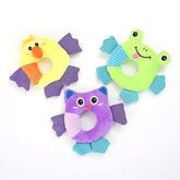 3 Different Shapes Squeaky Plush Dog Toy Interactive For Puppy
