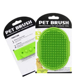 Adjustable Silicone Pet Grooming Brush and Shampoo Comb for Bathing and Massage