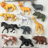 Wholesale PLAY RUBBER 7 INCH WILD / ZOO ANIMALS ( sold by the PACK OF 6 ASST wild animals )