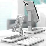 Foldable Mobile Phone Desktop Stand - Convenient and Portable