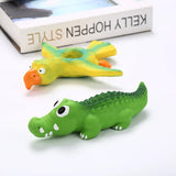 New pigeon & crocodile squeaky soft chew pet toy
