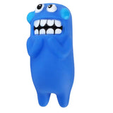 Indestructible Rubber Squeaky Dental Care Pet Toothbrush Aggressive Dog Chew Toys