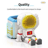 2 in 1 Astronaut DIY Pen Holder Building Blocks - Fun and Functional Desk Accessory