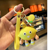 3D Lemon Fruit Combo Keychain